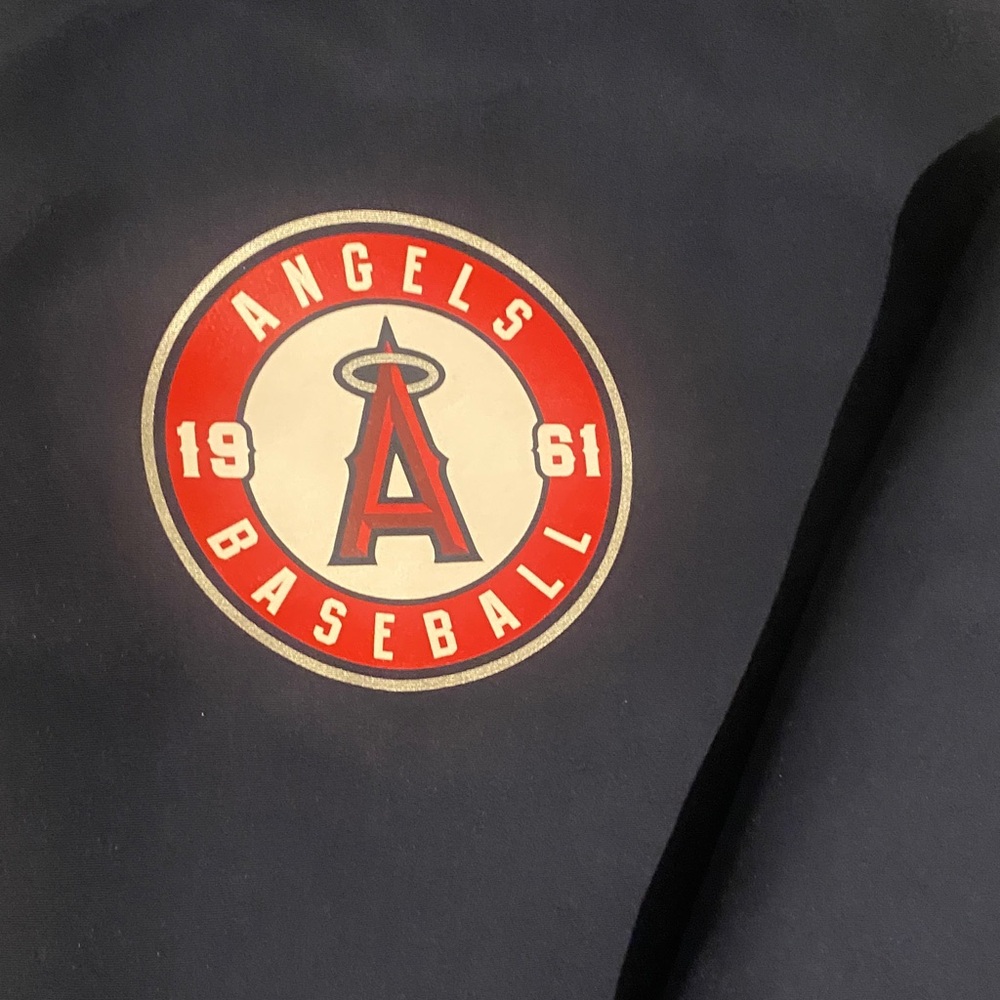 Angels baseball PINK Victoria's Secret Navy Hoodie windbreaker - Picture 4 of 9